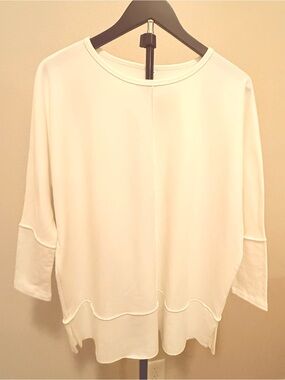 SPANX White Relaxed Crewneck Tunic